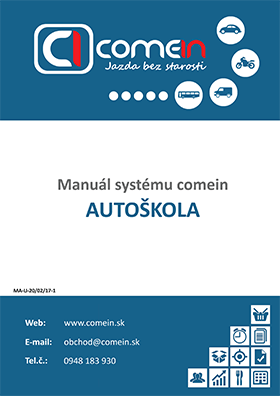 Manuál systému ComeIn.sk pre autoškoly